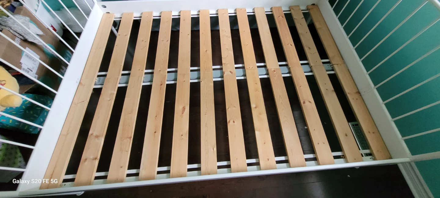 IKEA Leirvik White Double Bed Frame