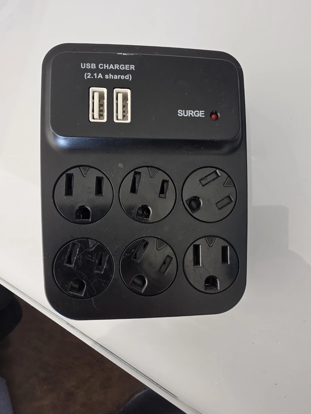 6-Outlet Surge Protector with USB Charger