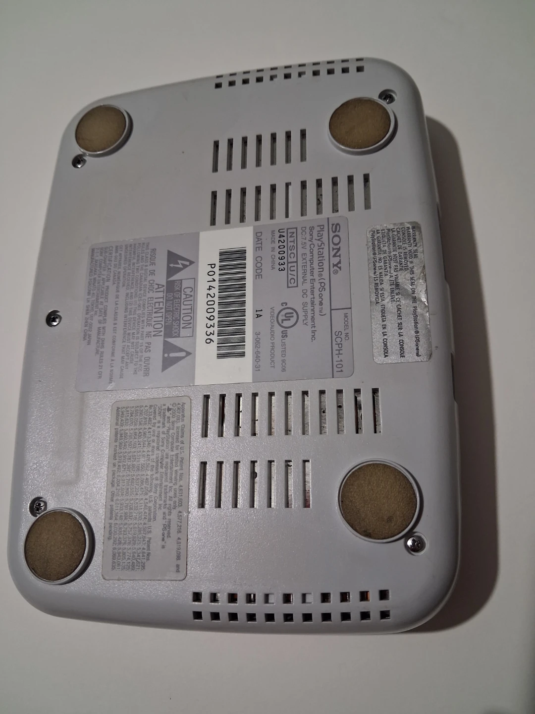 Used sony psone video game console - photo 2