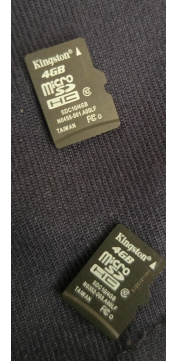 Two Kingston 4GB microSDHC Cards