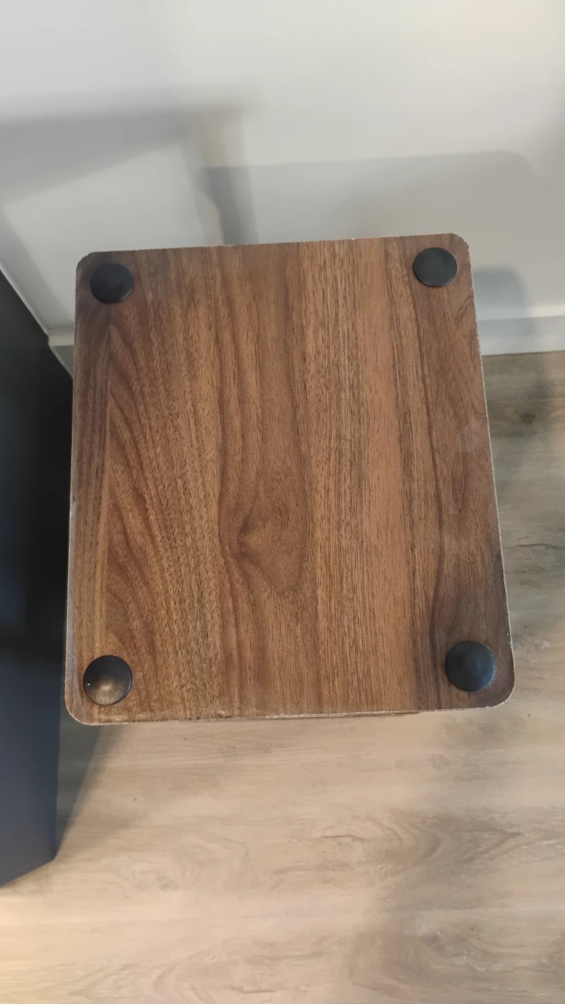 Three-Tier Wood Grain Side Table - photo 5