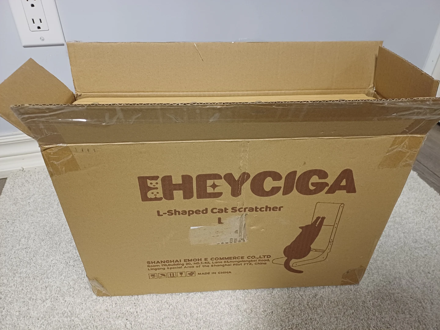 EHEYCIGA L-Shaped Cat Scratcher Large - photo 3