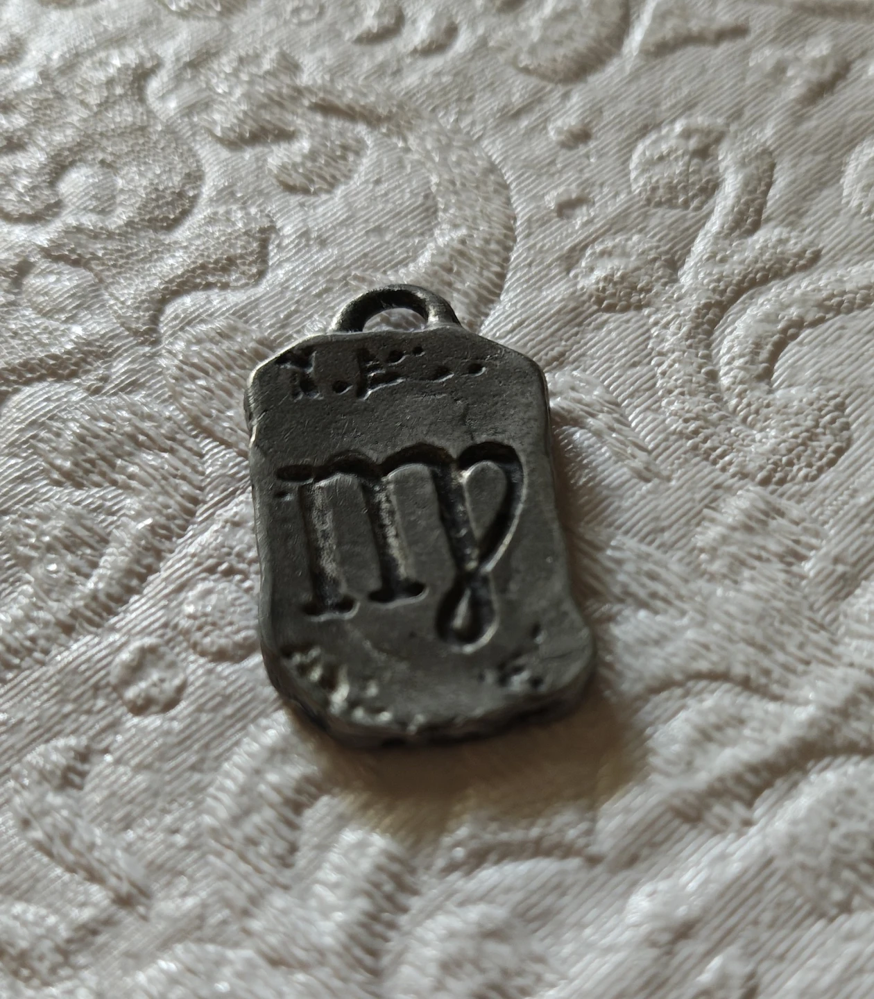 Pewter Virgo Zodiac Charm Pendant