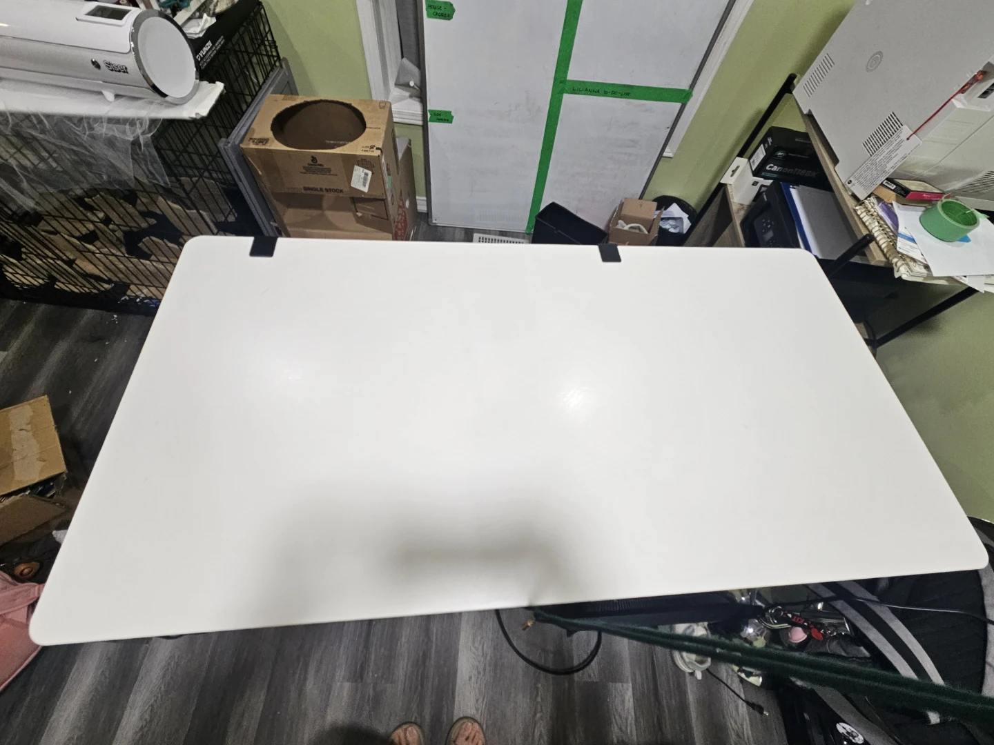 White Adjustable Standing Desk