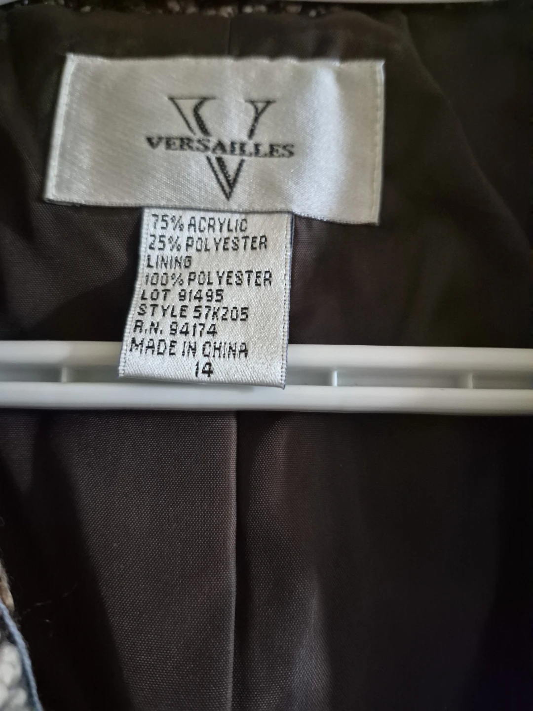 Versailles Tweed Blazer Size 14 - photo 2
