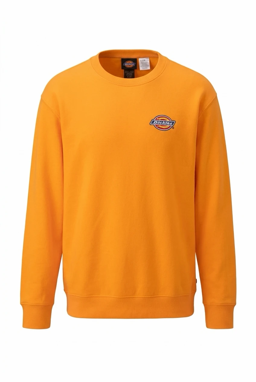 New Dickies Crewneck Sweatshirt Neon Orange