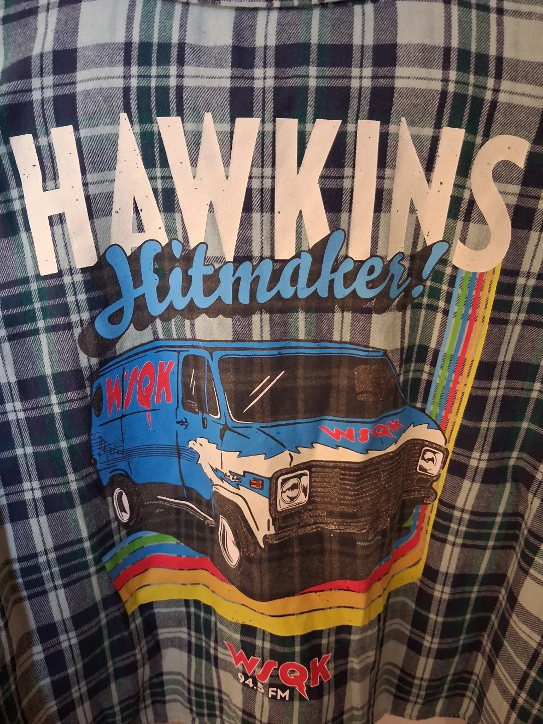 Stranger Things Hawkins Hitmaker Plaid Shirt - photo 5