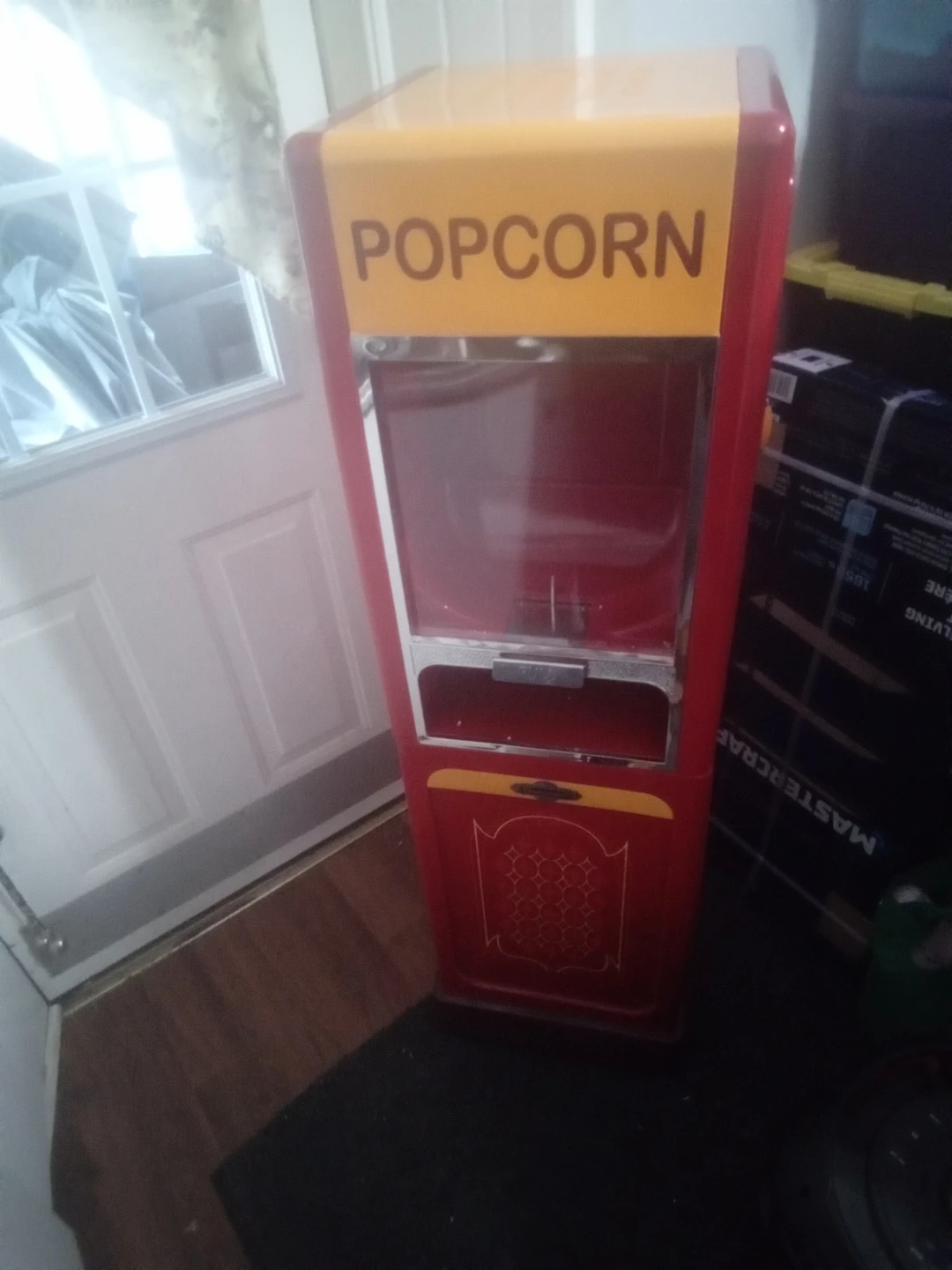 Retro Style Popcorn Machine Storage Cabinet