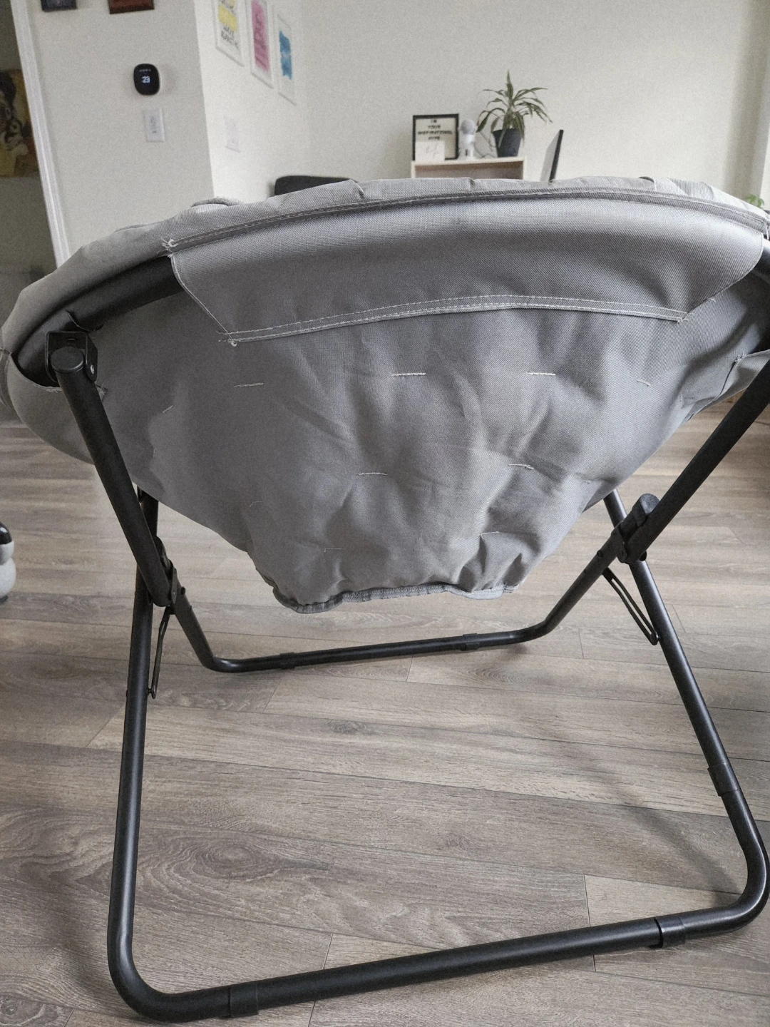 Grey Collapsible Saucer Chair - photo 3