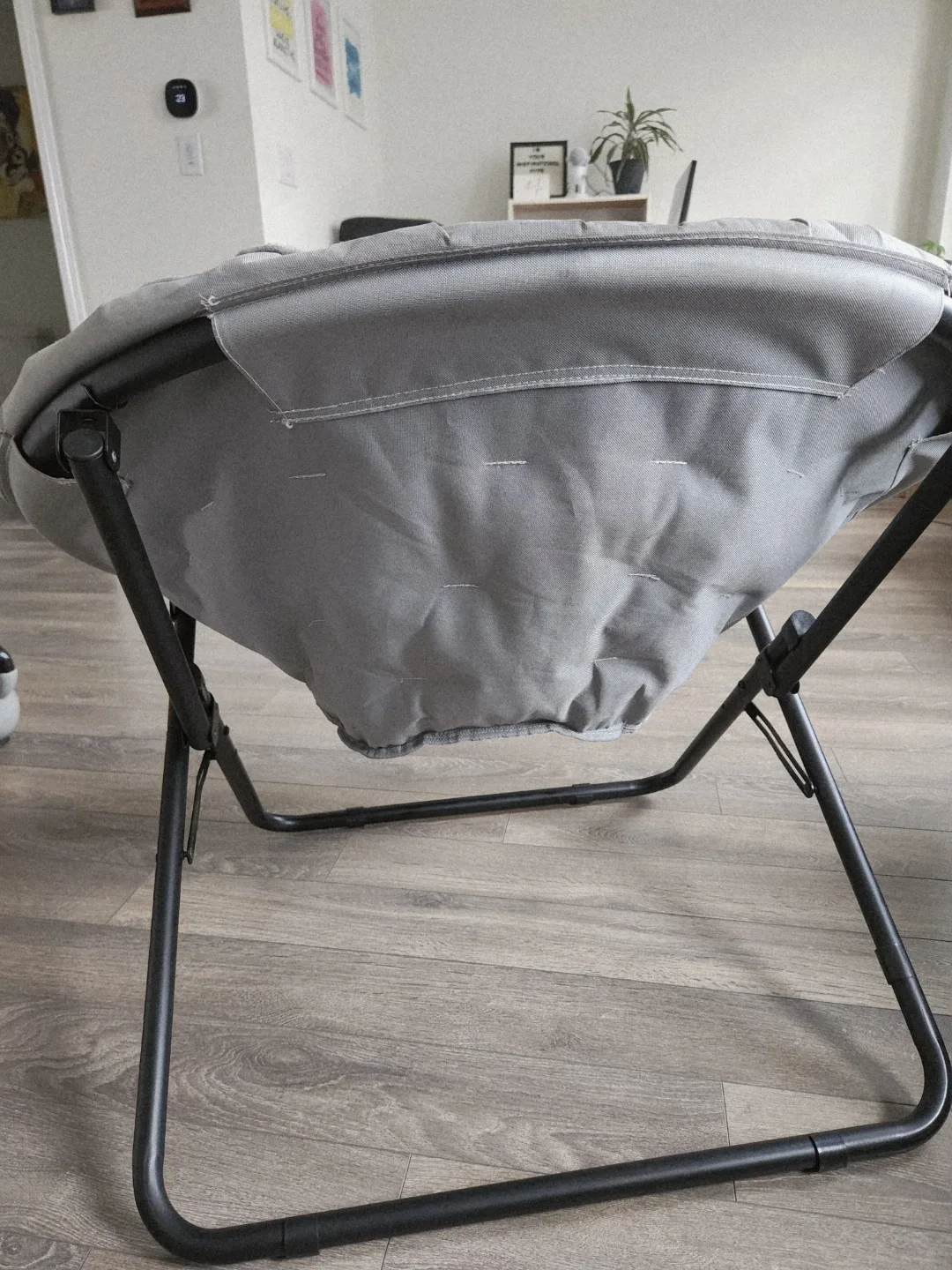 Grey Collapsible Saucer Chair - photo 3