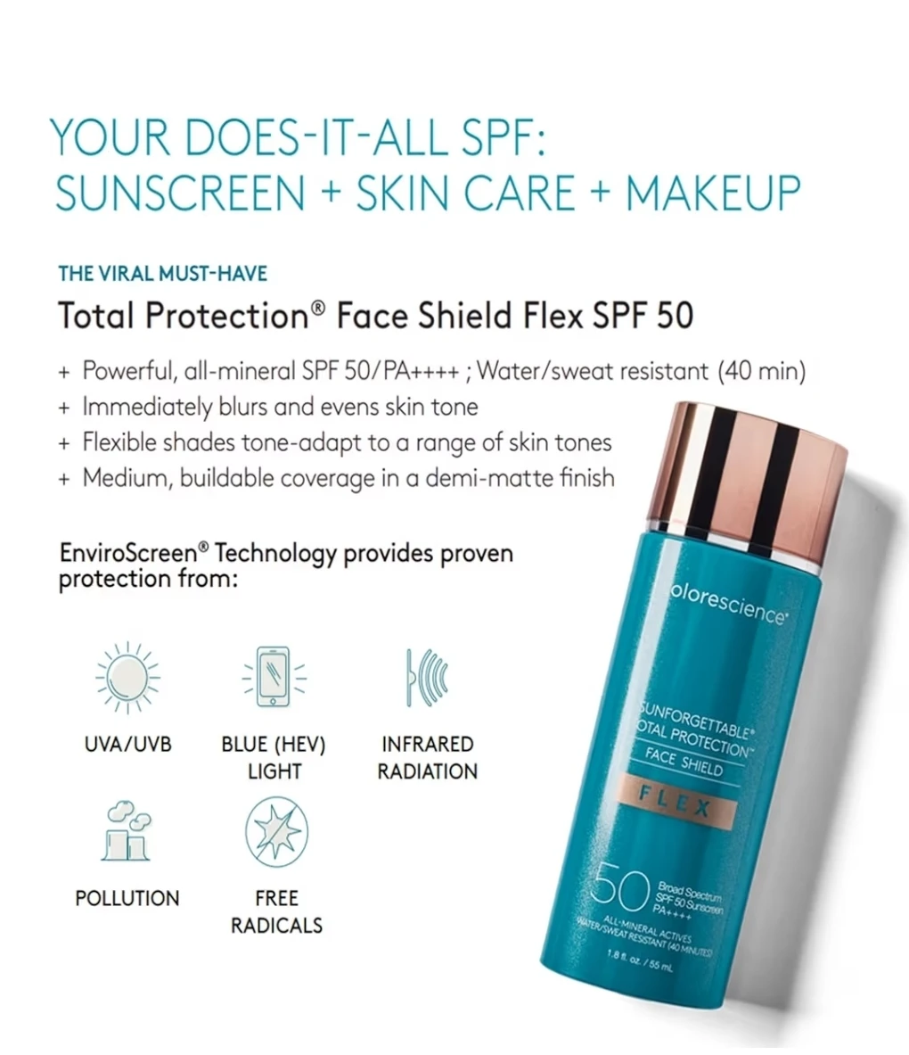 Colorescience Sunforgettable Face Shield Flex SPF 50 Tan - photo 3