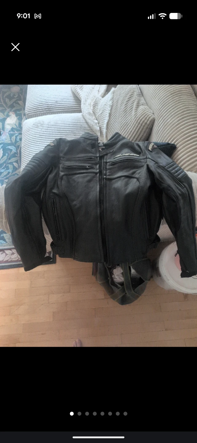Fieldsheer Motorcycle Leather Jacket with Armour