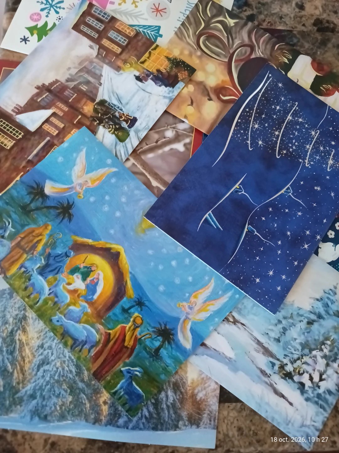 Set of Christmas Greeting Cards