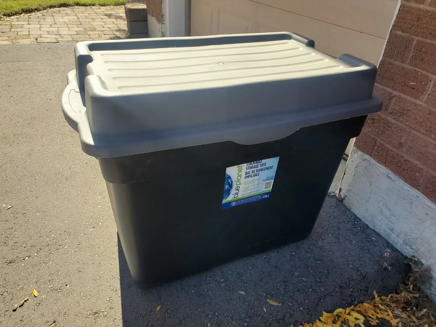 Blue Planet 170L Stackable Storage Tote - photo 2