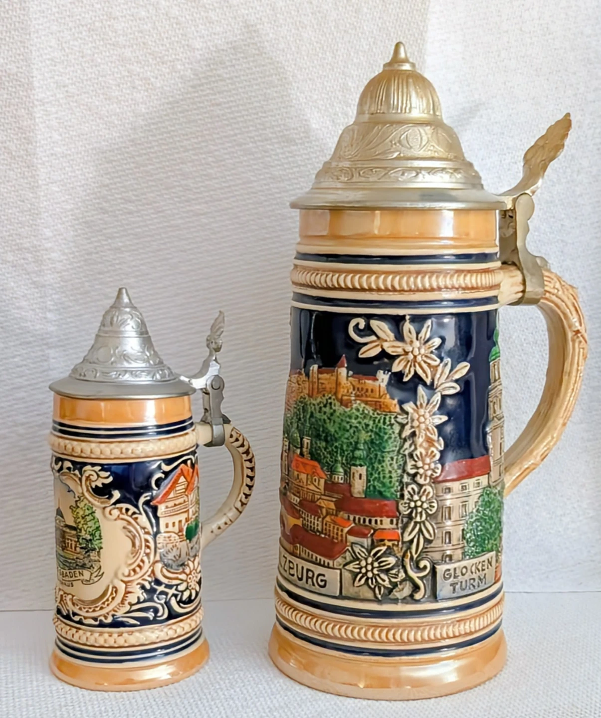 Vintage German Beer Stein Set