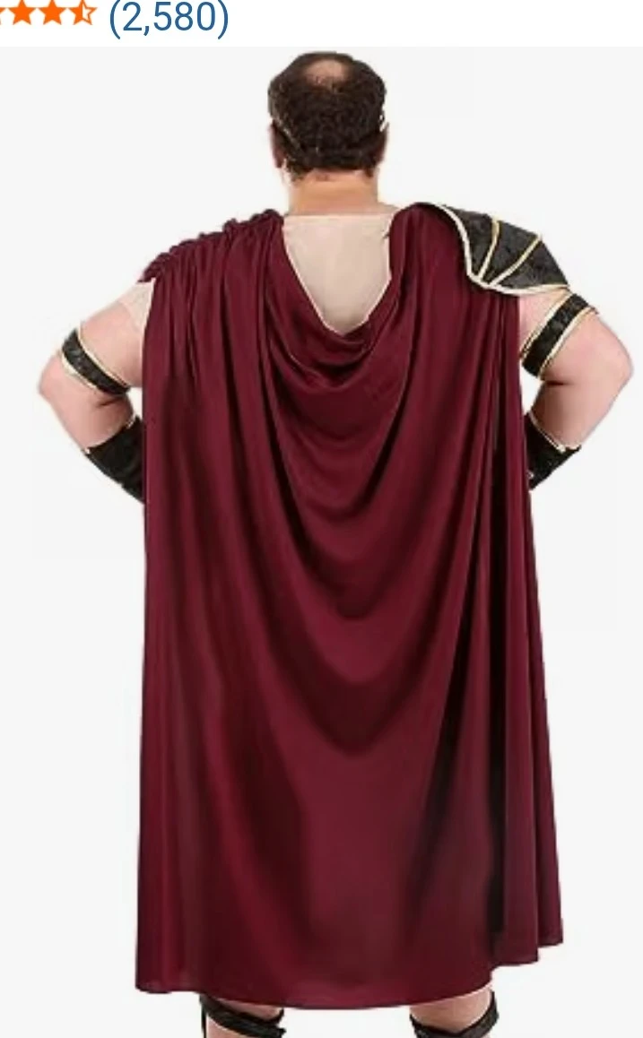 Roman Soldier Costume Tunic & Armor with Cape - Medium - photo 3