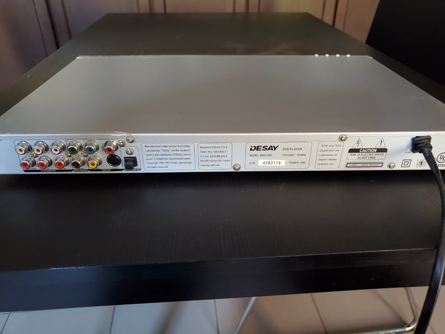 Desay KEDV3003 Progressive Scan DVD Player - photo 4