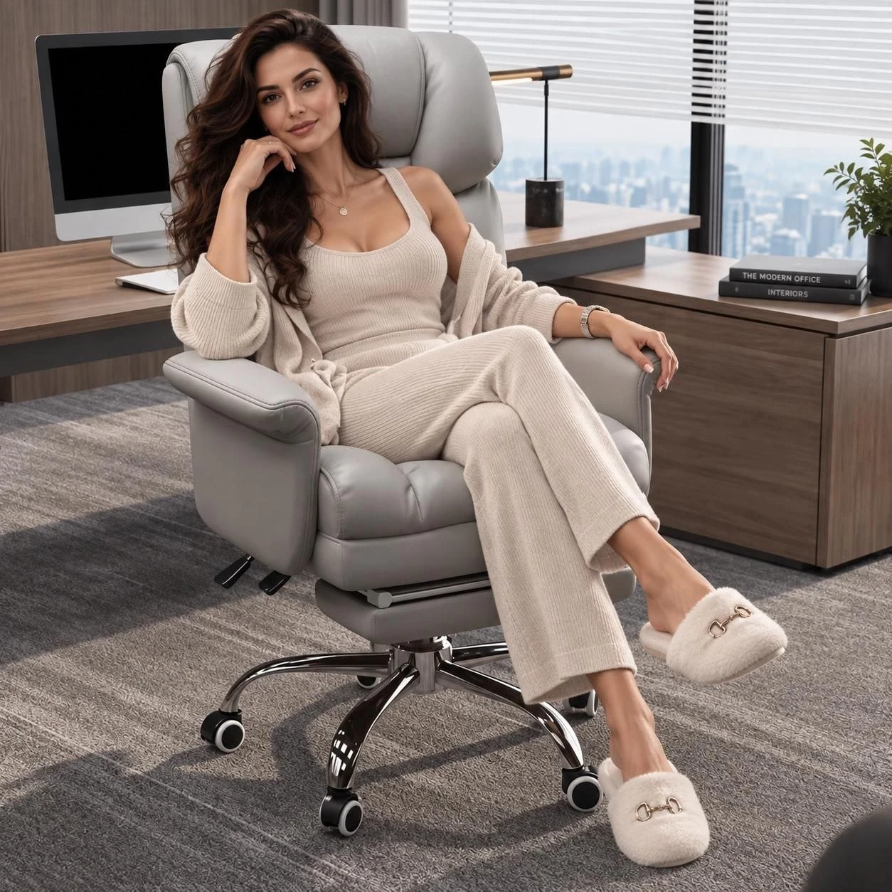 Premium Executive Office Chair with Footrest - photo 2