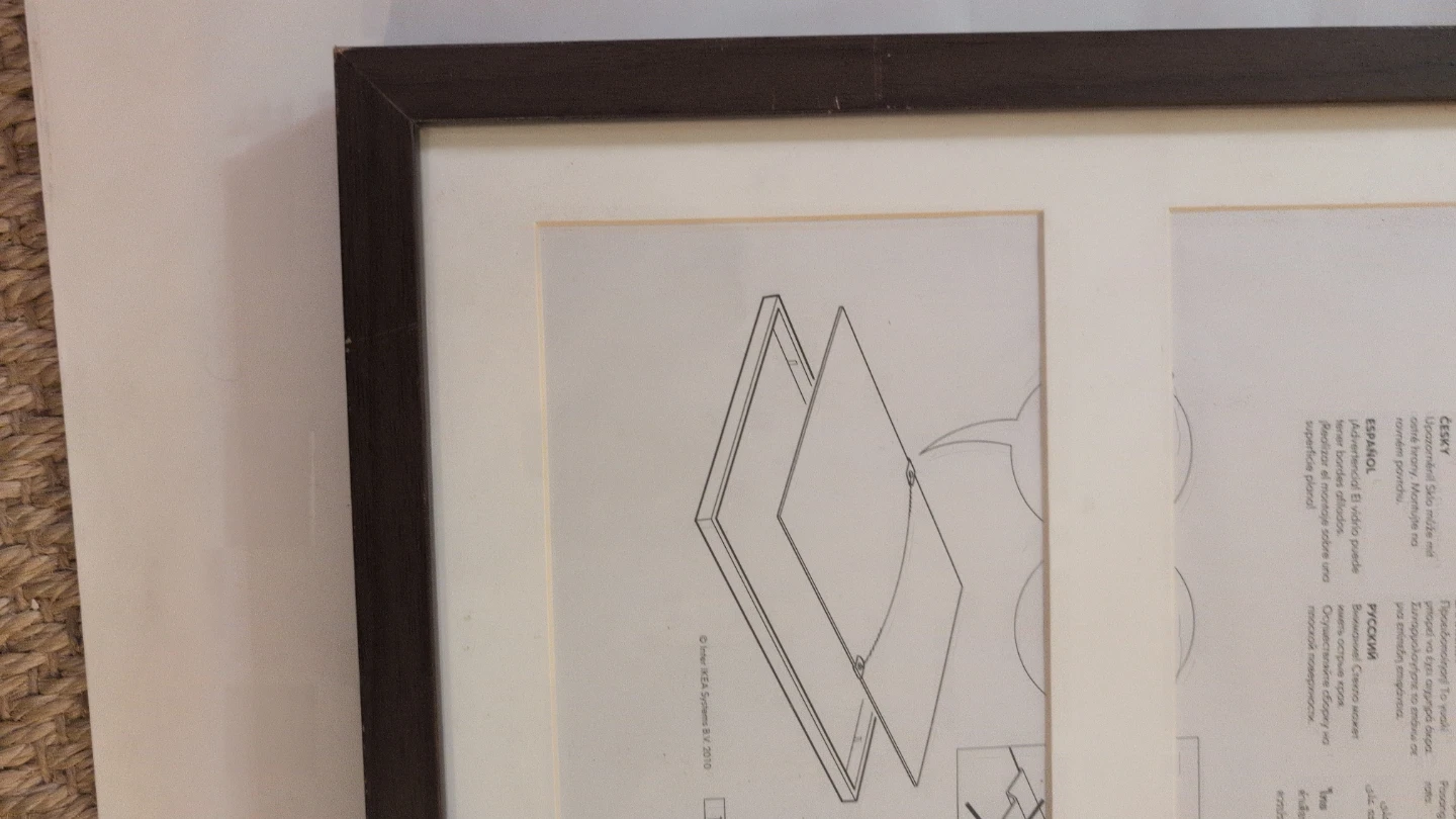 IKEA dark brown triple picture frame - photo 2