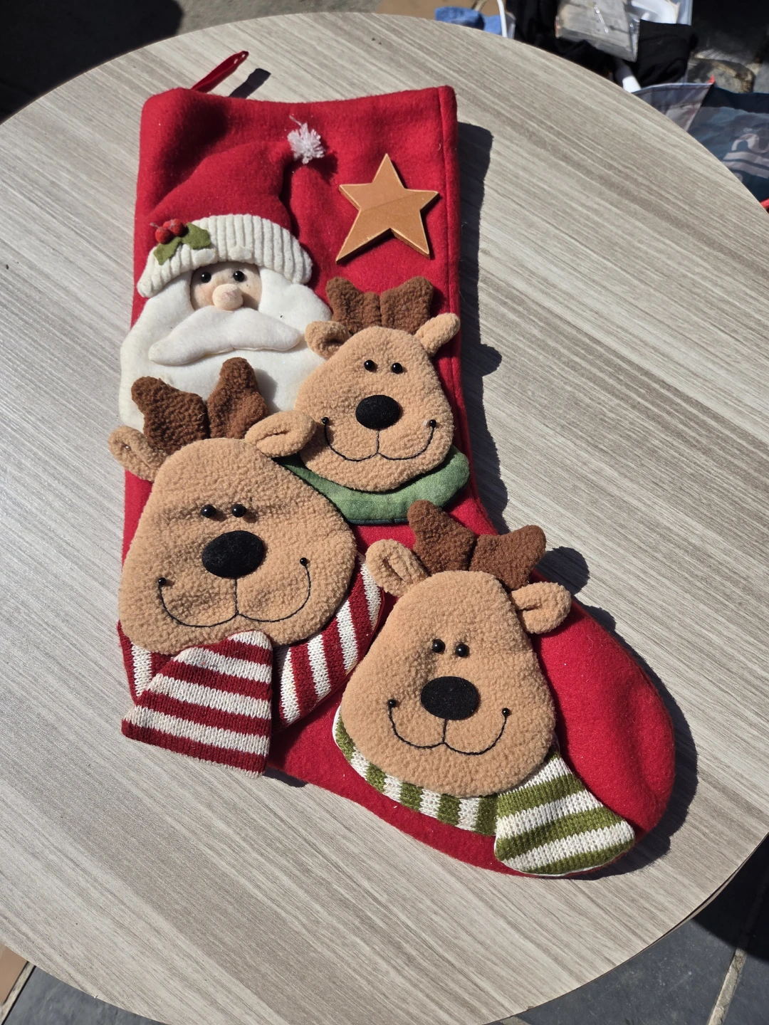 Set of 3 Festive Christmas Stockings - photo 5