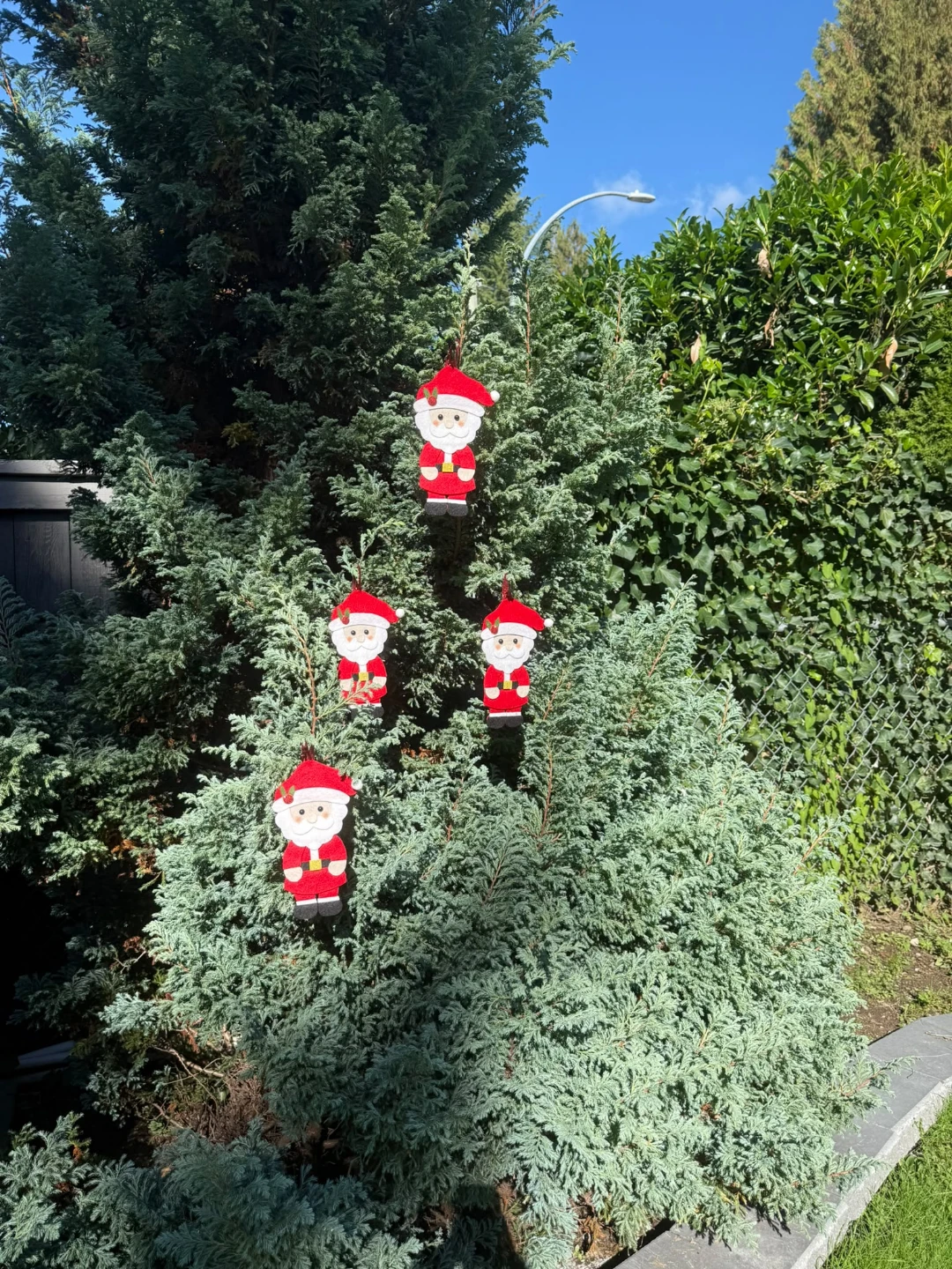 Handmade Felt Santa Ornaments - photo 4