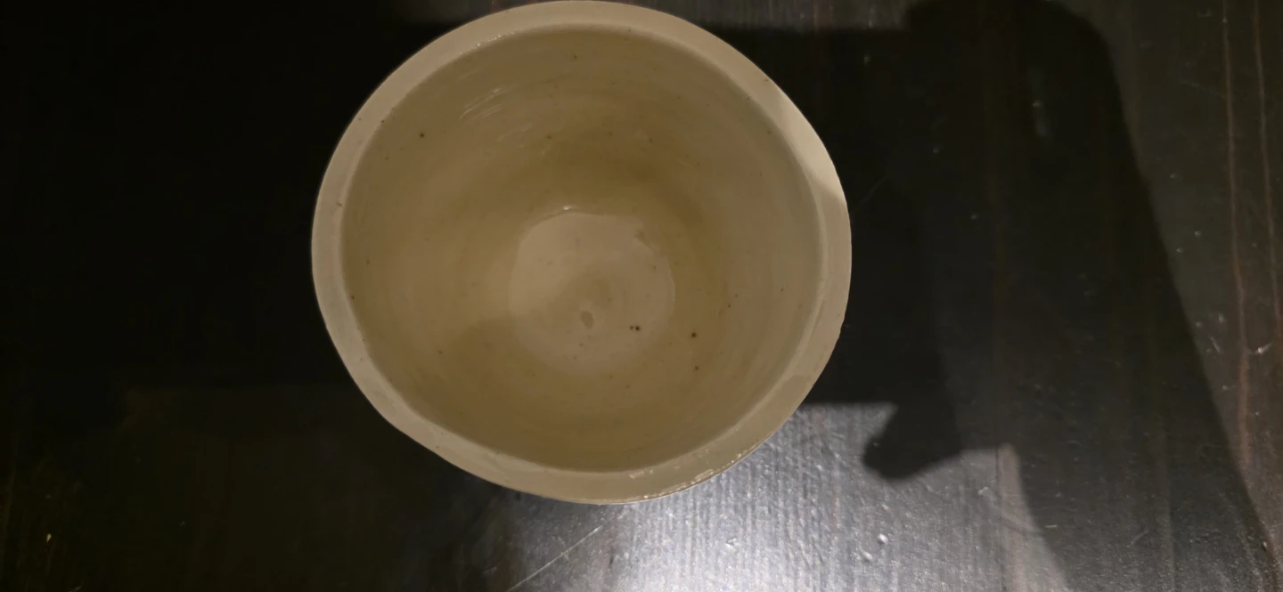 Handmade Off-White Ceramic Cup - photo 2