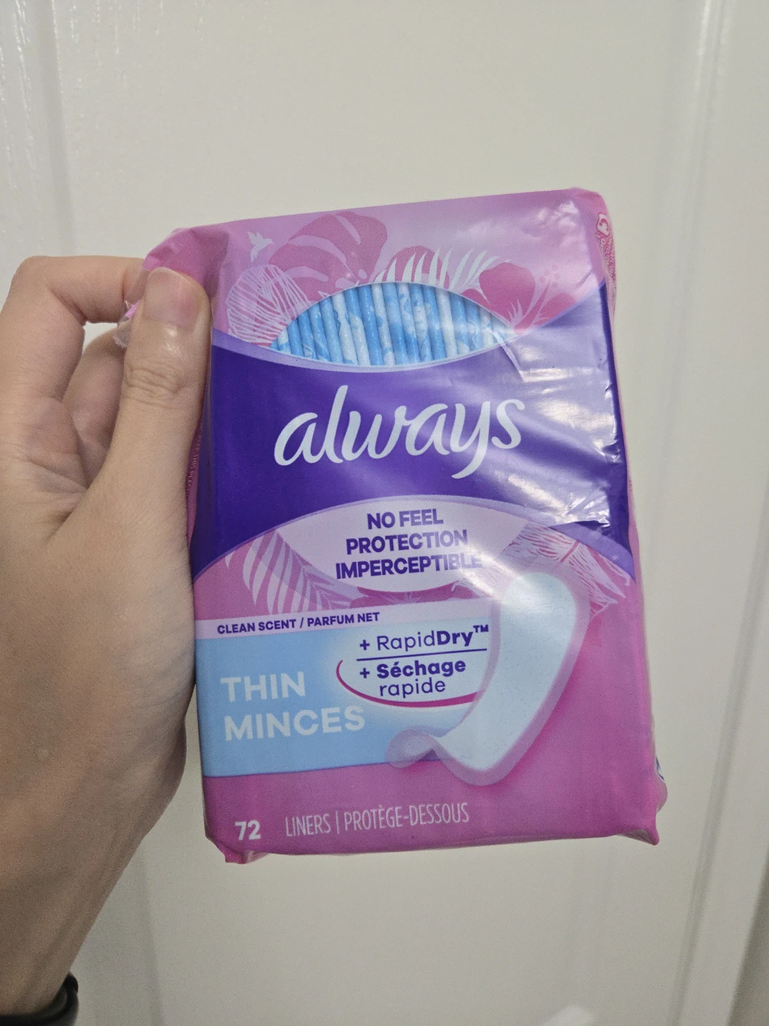 Always Thin Liners 72 Count - used 2 or 3