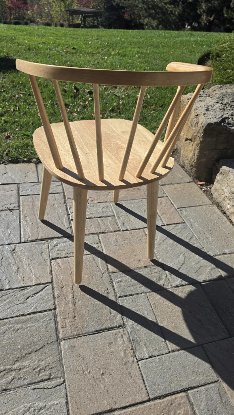 Set of 4 Wooden Spindle Dining Chairs - photo 3