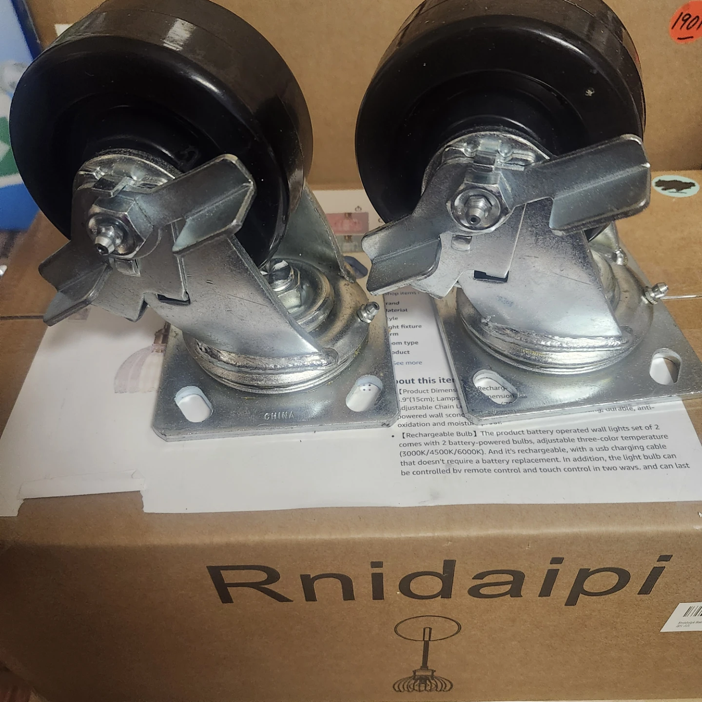 Set of 4 Heavy Duty Casters 500lb capacity