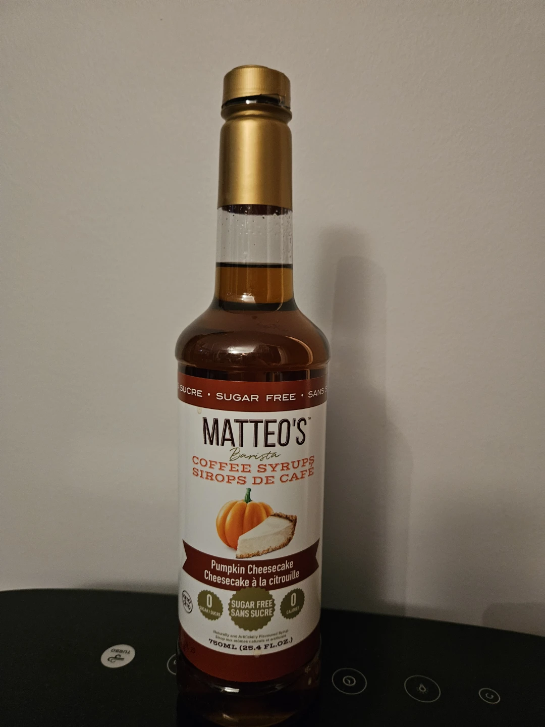 Matteo's Pumpkin Cheesecake Sugar Free Coffee Syrup