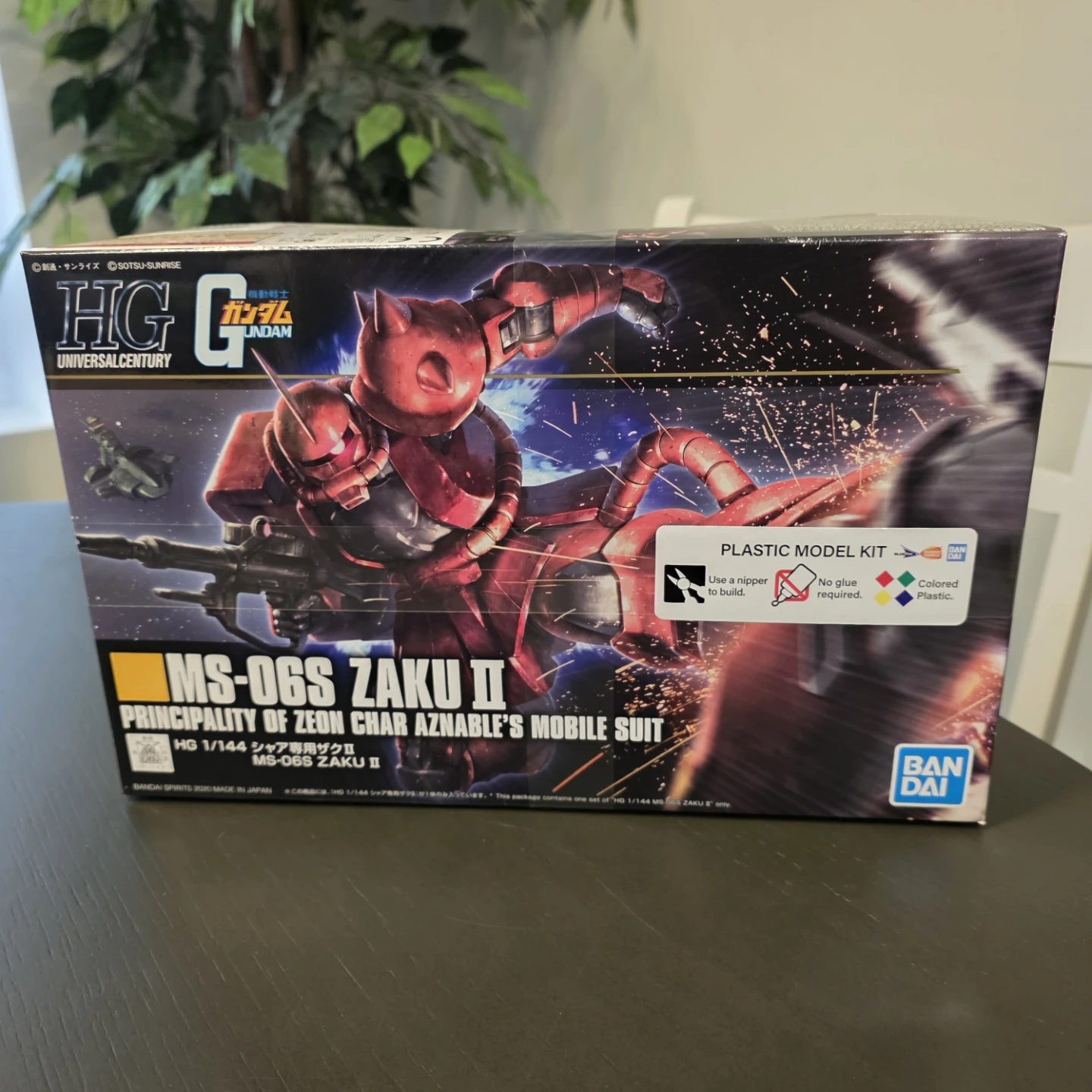 Bandai HG 1/144 MS-06S Zaku II Model Kit