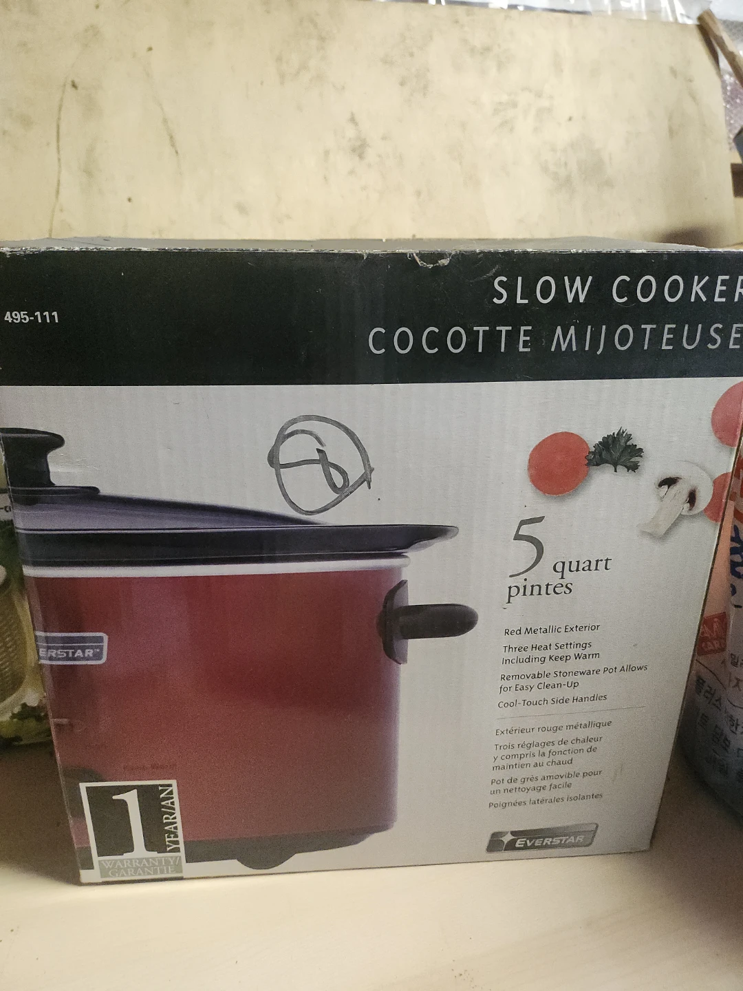 Everstar 5 Quart Slow Cooker (new)