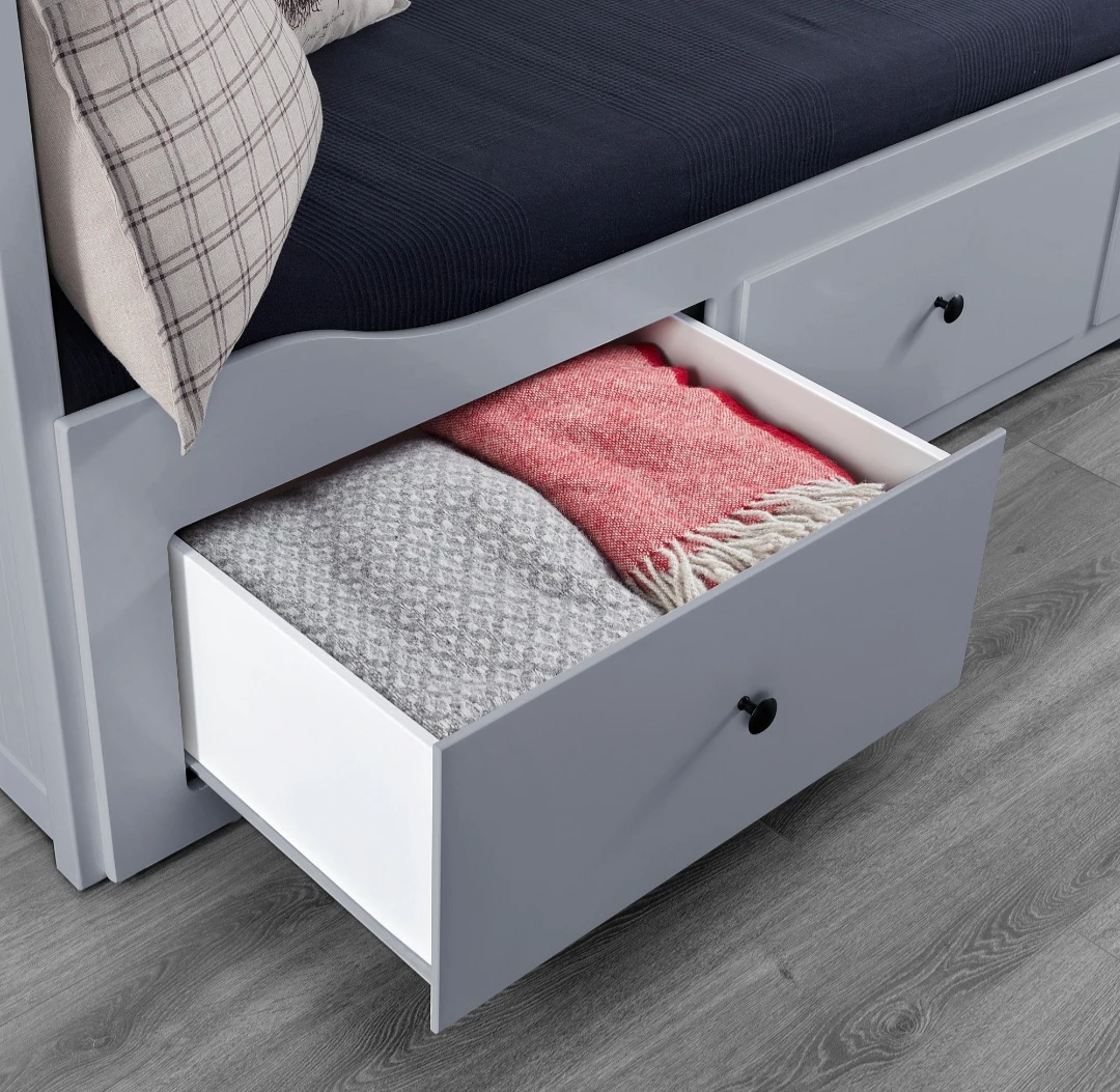 IKEA HEMNES Gray Twin Daybed Frame with 3 Drawers - photo 5