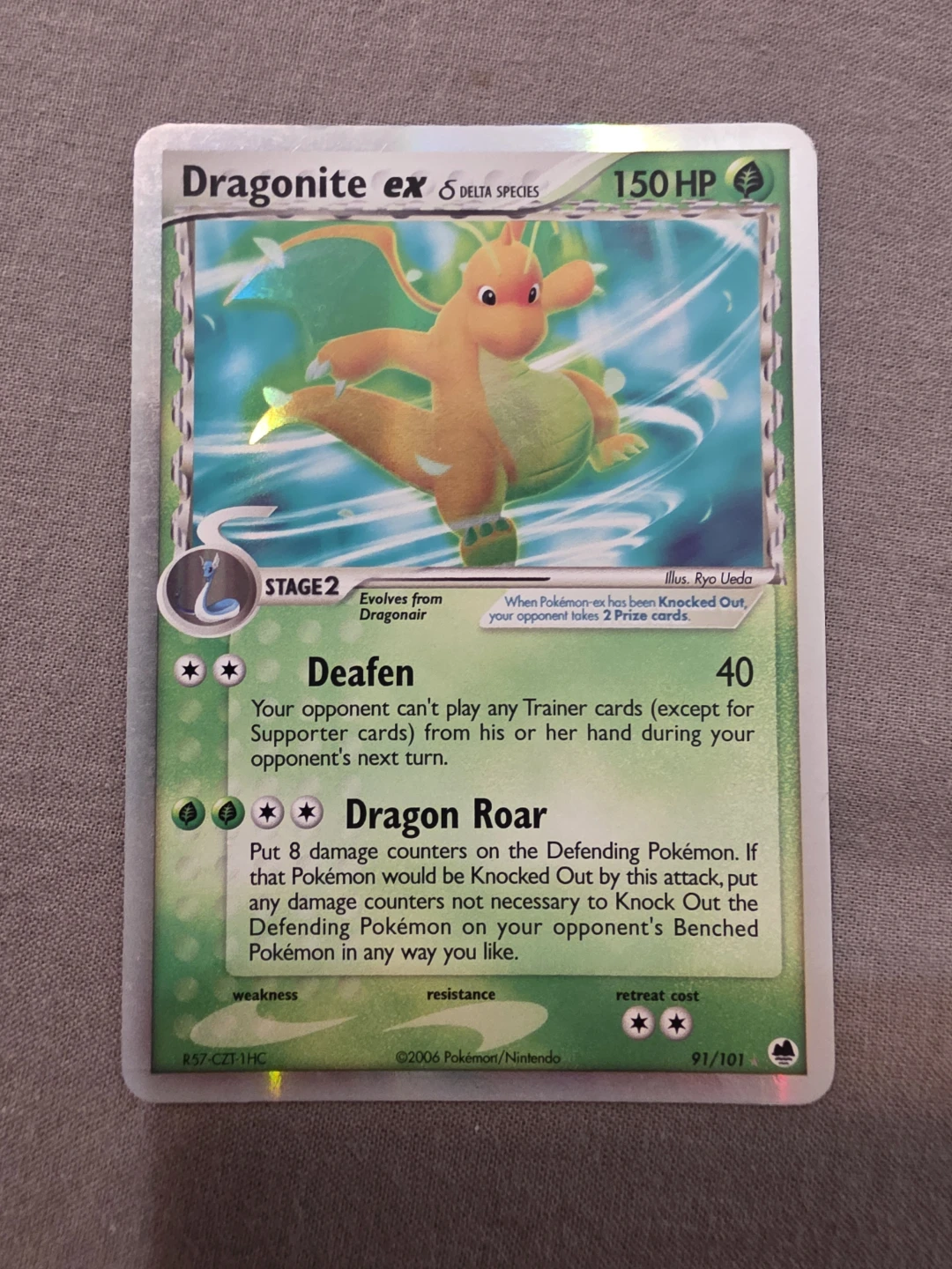 Dragonite ex Delta Species Pokemon Card 91/101