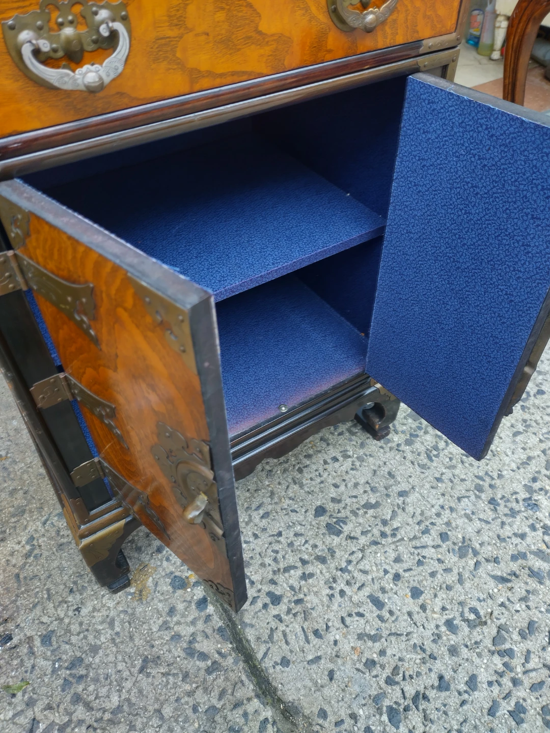 Solid wood jewelry cabinet .  2 piece - photo 3