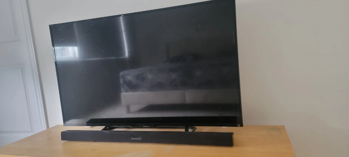 Sony Bravia Television + Sound bar + chromecast