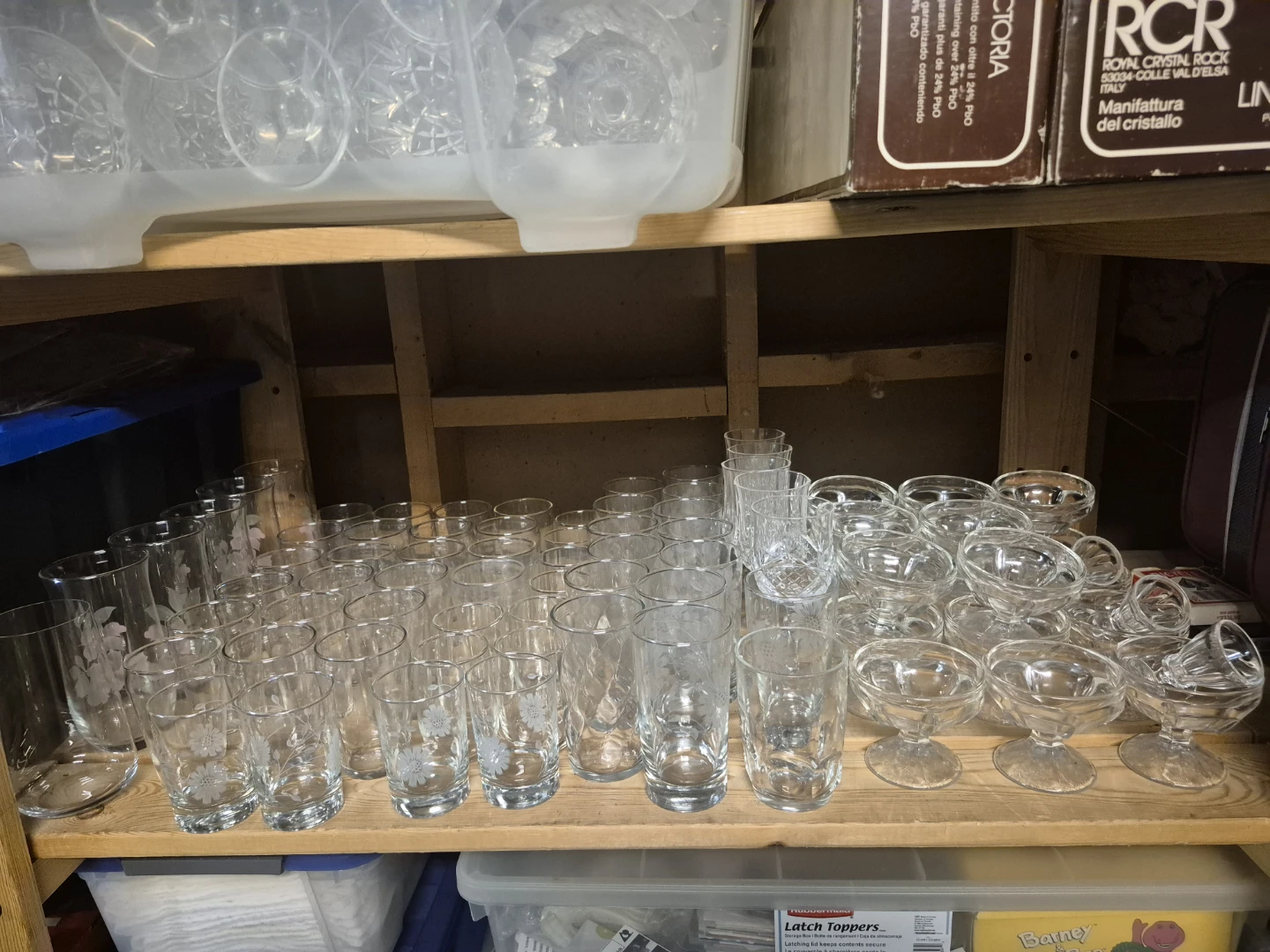Assorted Vintage Crystal Glassware Collection