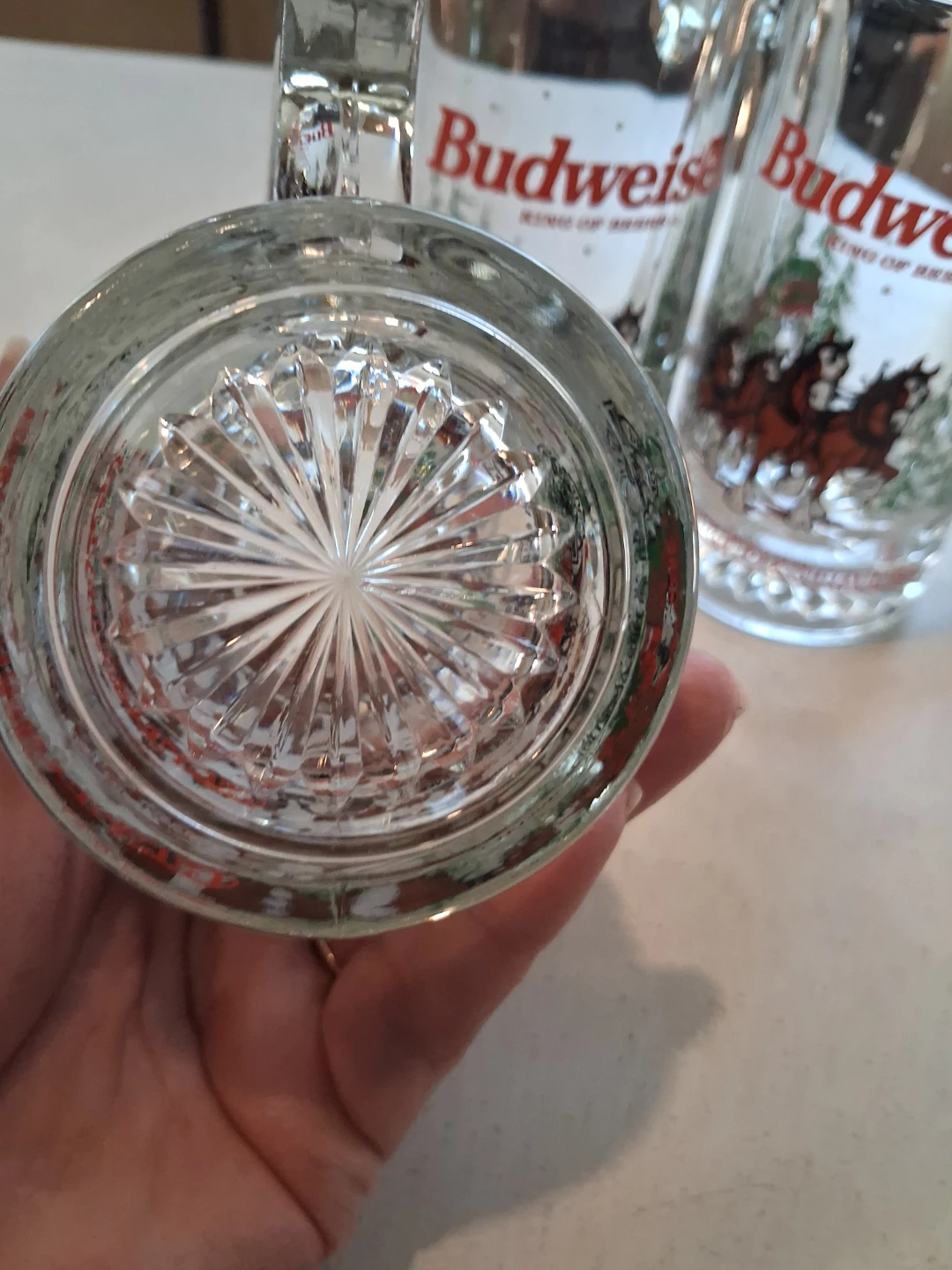 Vintage Set of 3 Budweiser Clydesdale Beer Mugs - photo 5