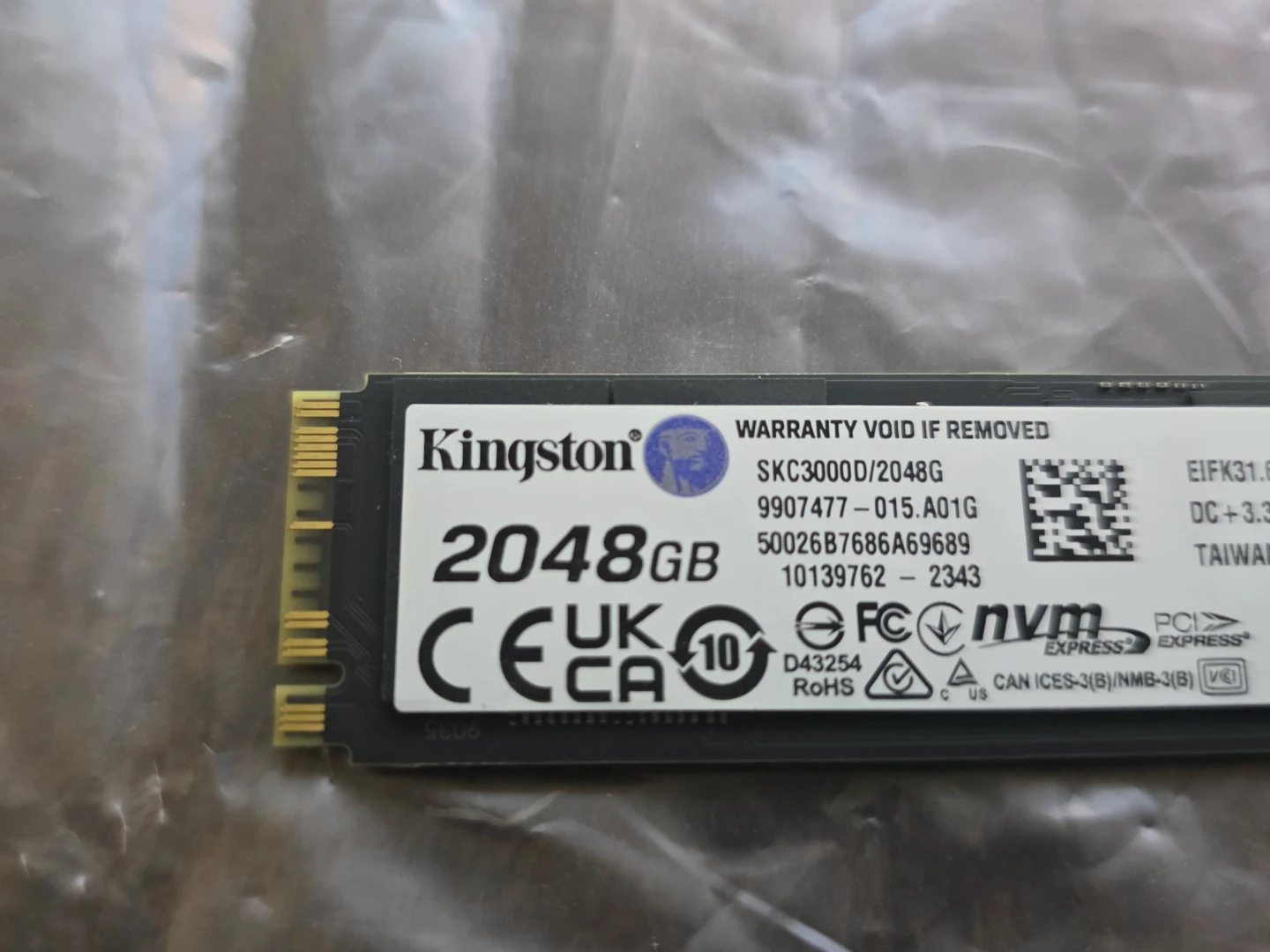 Kingston KC3000 2TB NVMe for PC & PS5 – 7000MB/s - photo 2