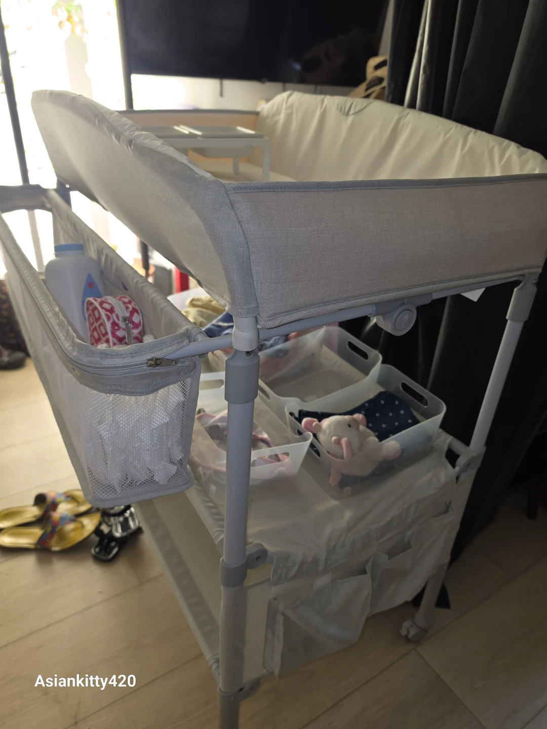 Baby Changing Table with Storage - photo 2