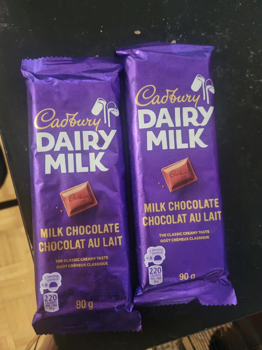 Two Cadbury Dairy Milk Chocolate Bars