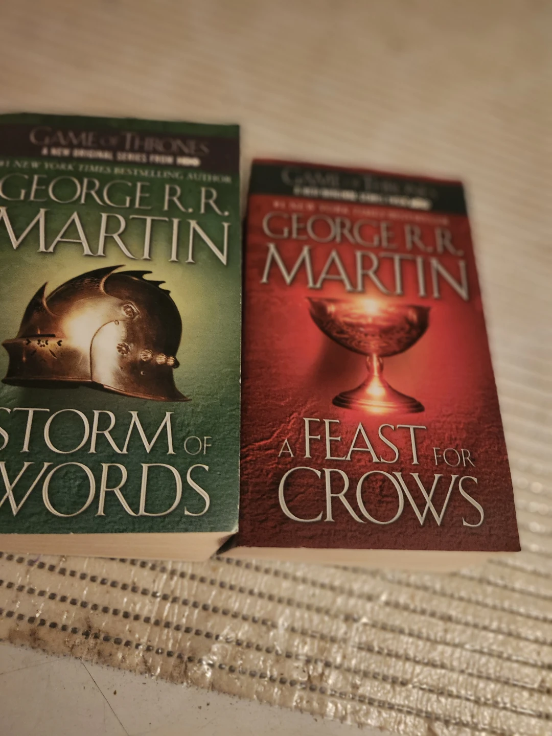 A Storm of Swords and A Feast for Crows by George R.R. Martin