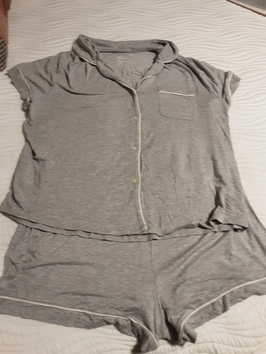 Stars Above Gray Pajama Set