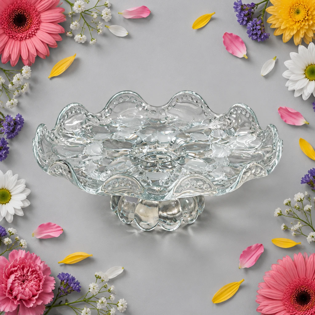 Vintage Indiana Glass Pedestal Cake Stand - photo 3
