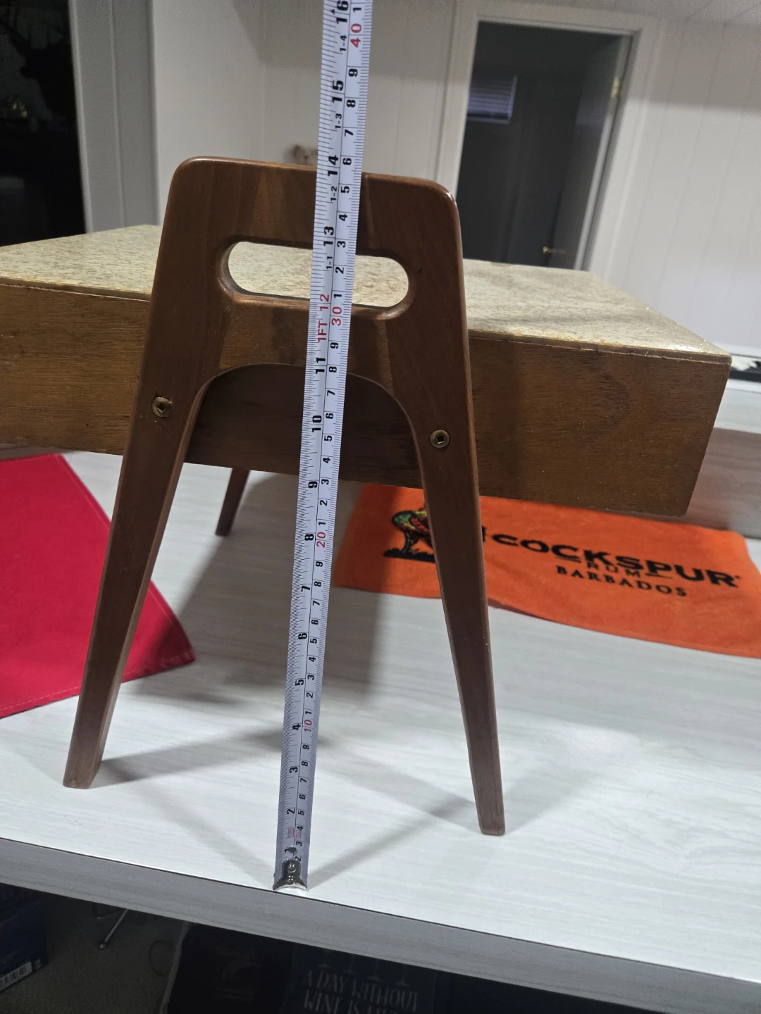 Vintage Mid-Century Modern Wood Side Table - photo 3