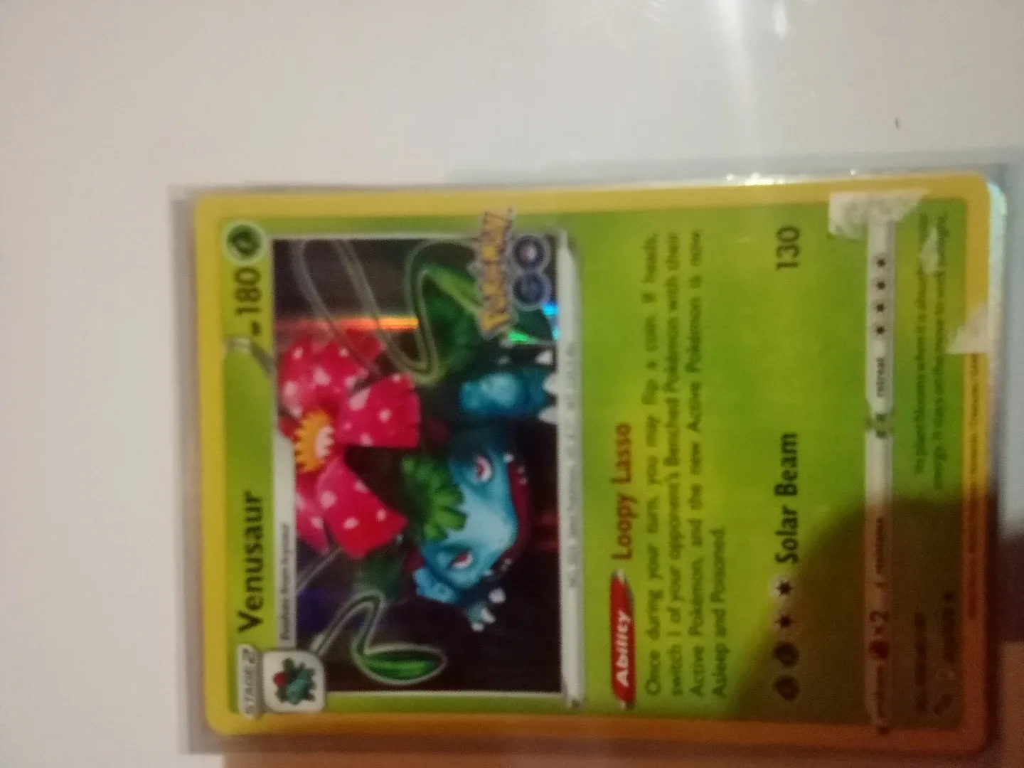 Pokemon GO Venusaur Trading Card