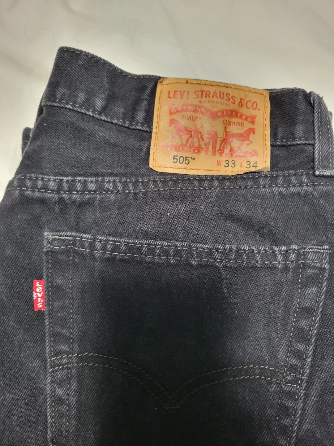 Levi's 505 Regular Fit Jeans - Black - 33x34 - photo 2