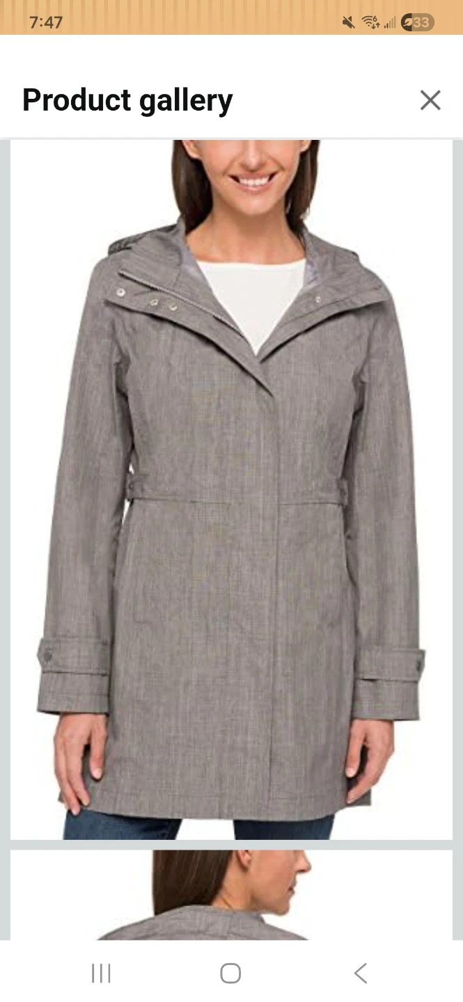 Kirkland Signature Women's Rain Jacket - Grey - Size XL - photo 4