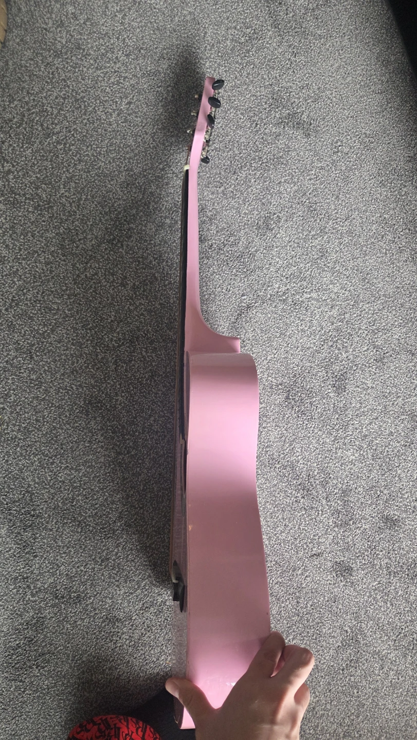 Concert Pink Acoustic Guitar - photo 4