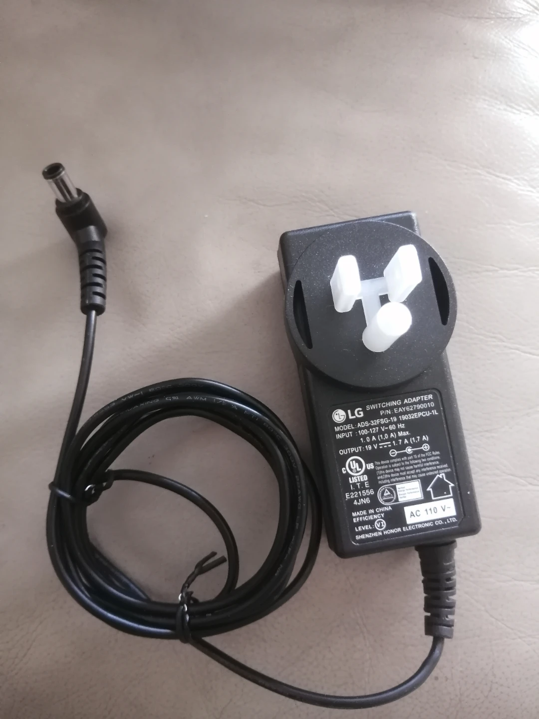 LG Monitor Power Adapter ADS-32FSG-19